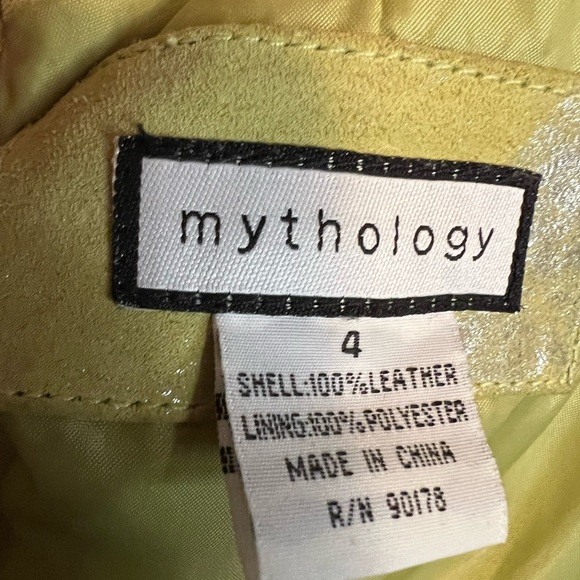 Lime silver lame suede blazer - Picture 5 of 5